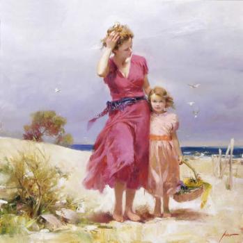 皮諾 丹尼爾 Pino Daeni painting